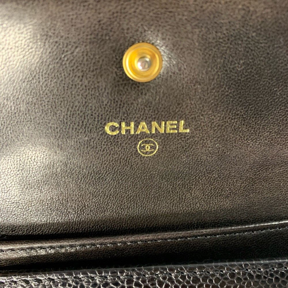 Authentic Chanel Caviar Compact Wallet - Picture 7 of 14
